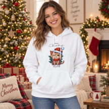 Persoonlijke knuffel Kerstmis Kitten Hoodie