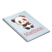 Persoonlijke knuffel panda notitieboek (Rechterzijde)