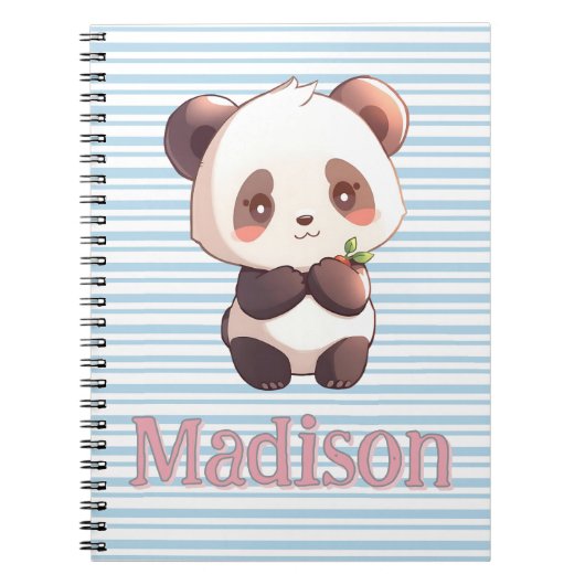 Persoonlijke knuffel panda notitieboek (Voorkant)