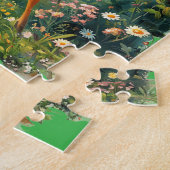 Persoonlijke Knuffel Ree in Weide Legpuzzel (Zijkant)
