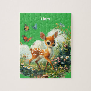 Persoonlijke Knuffel Ree in Weide Legpuzzel