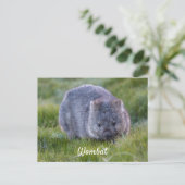 Persoonlijke Knuffel Wombat Dier Tasmanië Australi Briefkaart (Staand voorkant)