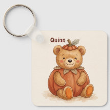 Persoonlijke knuffelbare teddybeer pompoen herfst