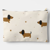 Persoonlijke Knuffelbruine Dachshund Puppy Etui (Achterkant)
