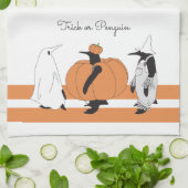 Persoonlijke Knuffelige Pompoen Pinguïn Grappige H Theedoek (Gevouwen)