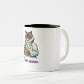 Persoonlijke knuffelkat dierenarts mok geschenk vo (Voorkant rechts)