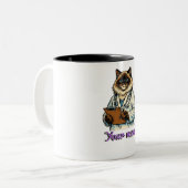 Persoonlijke knuffelkat dierenarts mok geschenk vo (Voorkant links)