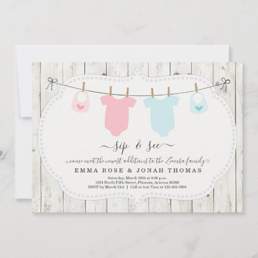 Persoonlijke knul en meisjesknijpen Sip & See Uitn Kaart (Voorkant)