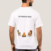 Persoonlijke knusse kerstcamper t-shirt (Achterkant)