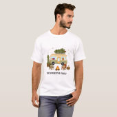 Persoonlijke knusse kerstcamper t-shirt (Voorkant volledig)