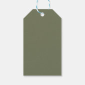 Persoonlijke knusse Kerstman Kerstmis Cadeaulabel (Achterkant)