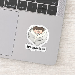 Persoonlijke knusse koppel- en kattenverzameling  sticker