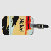 Persoonlijke Koele Afpelende Behang Bagagelabel (Voorkant (horizontaal))