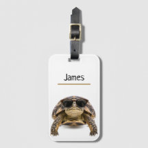 Persoonlijke Koele Schildpad Bagage Naam