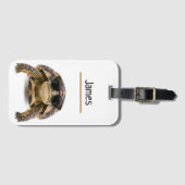 Persoonlijke Koele Schildpad Bagage Naam Bagagelabel (Voorkant (horizontaal))