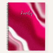 Persoonlijke Koele Snoepriet Rode Kerst Geschenk Notitieboek (Voorkant)