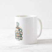 Persoonlijke koffie in code uit programmeur naam koffiemok (Voorkant rechts)