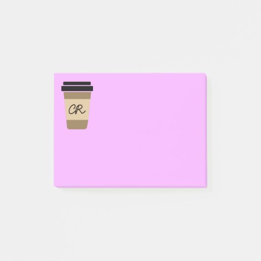 Persoonlijke koffie onderweg post-it® notes (Voorkant)