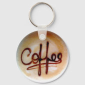 Persoonlijke koffie op schuim sleutelhanger (Voorkant)