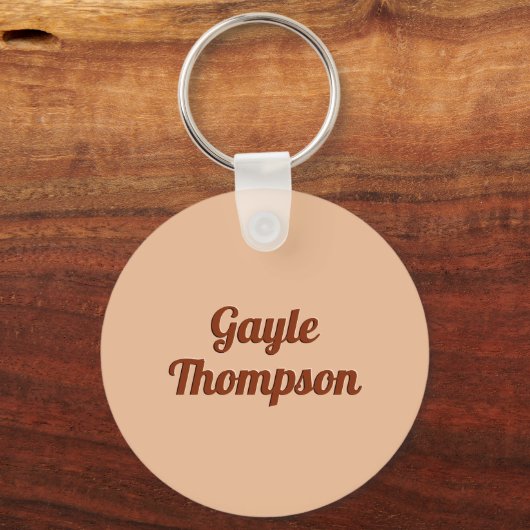 Persoonlijke koffie op schuim sleutelhanger (Achterkant)