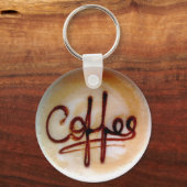 Persoonlijke koffie op schuim sleutelhanger (Voorkant)