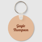 Persoonlijke koffie op schuim sleutelhanger (Achterkant)