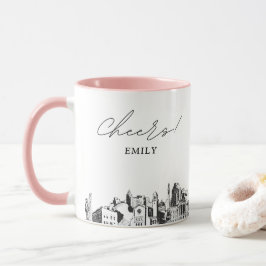 Persoonlijke koffiebeker voor trouwfeest in Raleig Mok