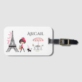 Persoonlijke koffiebranderij en kattengiffeltoren  bagagelabel (Voorkant (horizontaal))