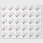 Persoonlijke koffiebranderij en kattengiffeltoren cadeaupapier (Vlak)