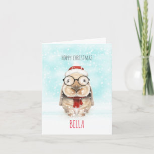 Persoonlijke koffiebunny, Kinder kerstKaart Feestdagen Kaart