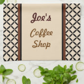 Persoonlijke koffiehanddoek theedoek (Gevouwen)