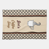 Persoonlijke koffiehanddoek theedoek (Horizontaal)