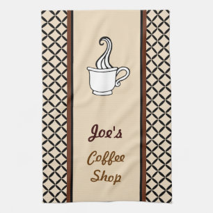 Persoonlijke koffiehanddoek theedoek