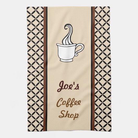 Persoonlijke koffiehanddoek theedoek (Verticaal)