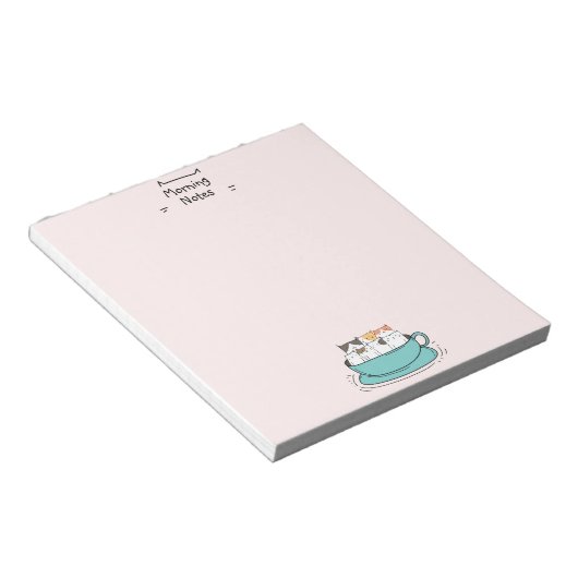 Persoonlijke koffiekratten notitieblok (Schuin)