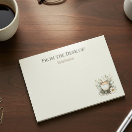 Persoonlijke koffiemok met bloemenprint post-it® notes