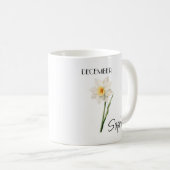 Persoonlijke koffiemok met decemberbloem (Voorkant rechts)