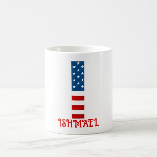 Persoonlijke koffiemok met monogram 4 juli (Center)