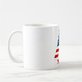 Persoonlijke koffiemok met monogram voor 4 juli (Links)