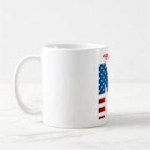 Persoonlijke koffiemok met monogram voor 4 juli (Links)
