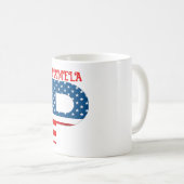 Persoonlijke koffiemok met monogram voor 4 juli (Voorkant rechts)
