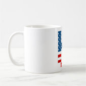 Persoonlijke koffiemok met monogram voor 4 juli (Links)