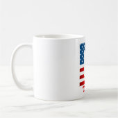 Persoonlijke koffiemok met monogram voor 4 juli (Links)