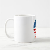 Persoonlijke koffiemok met monogram voor 4 juli (Links)