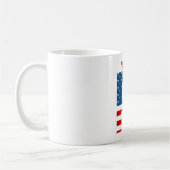 Persoonlijke koffiemok met monogram voor 4 juli (Links)