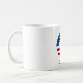 Persoonlijke koffiemok met monogram voor 4 juli (Links)
