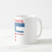 Persoonlijke koffiemok met monogram voor 4 juli (Voorkant rechts)