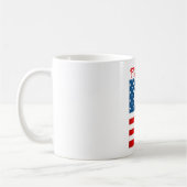 Persoonlijke koffiemok met monogram voor 4 juli (Links)
