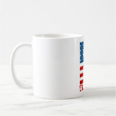 Persoonlijke koffiemok met monogram voor 4 juli (Links)