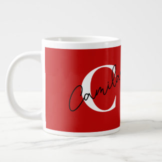 Persoonlijke koffiemok met naam grote koffiekop